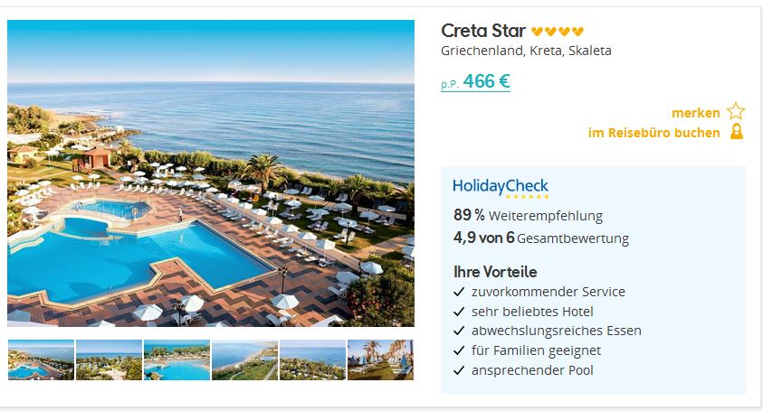 Creta Star Hotel zum Top Preis