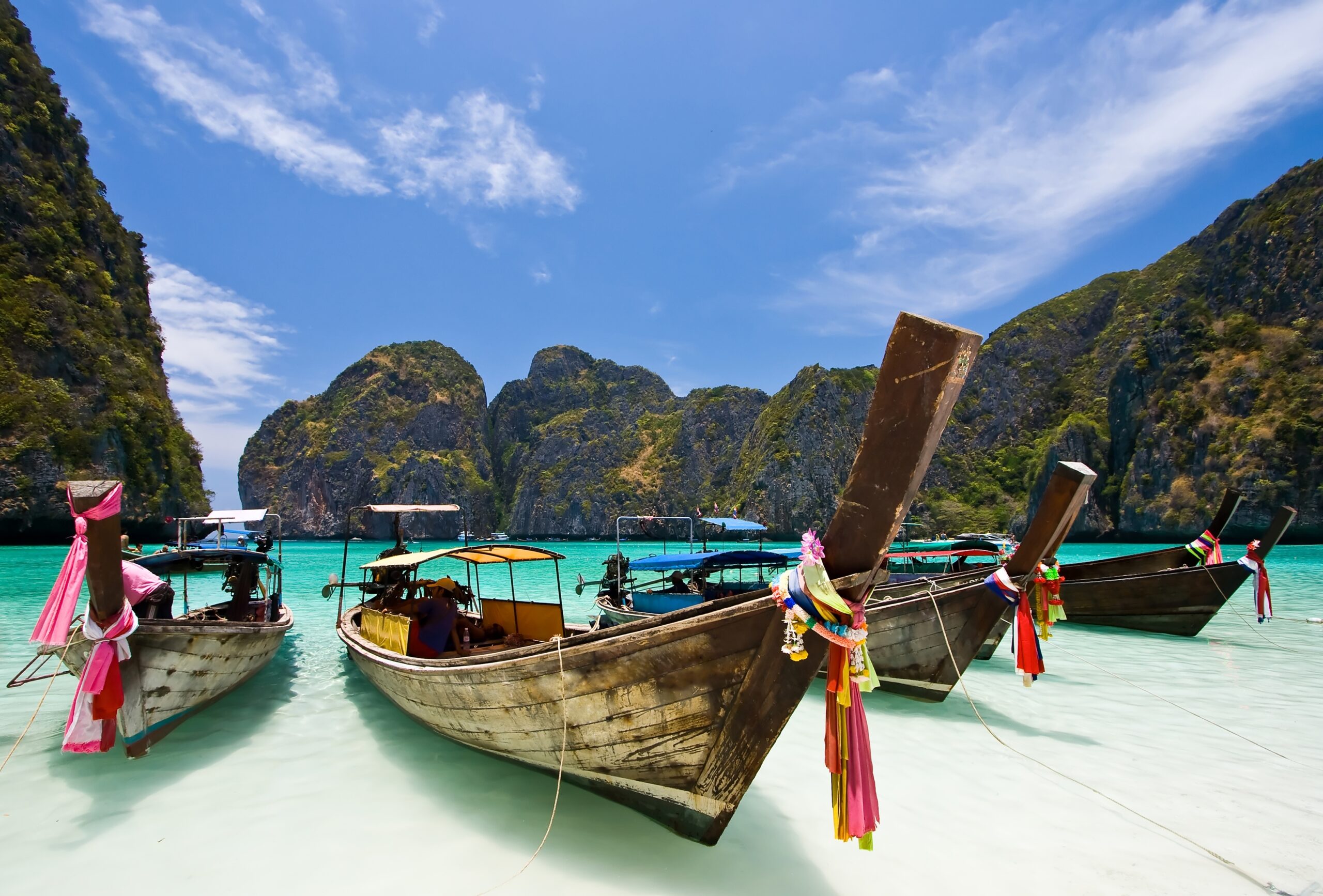 Long Tail Boat at Maya bay, PhiPhi Island , Phuket Thailand, Rawai Palm Beach Resort Rawai Palm Beach Resort - Top Angebot