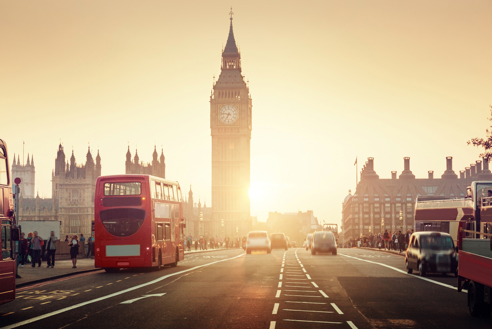 Westminster,Bridge,At,Sunset,,London,,Uk