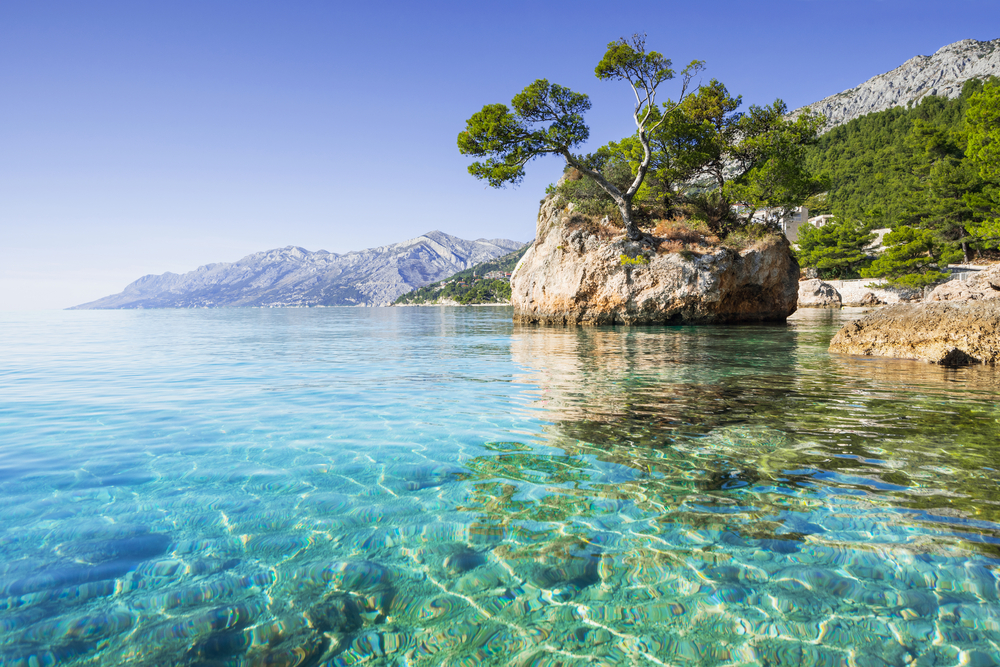 Beautiful,Bay,Near,Brela,Town,,Makarska,Rivera,,Dalmatia,,Croatia Kroatien