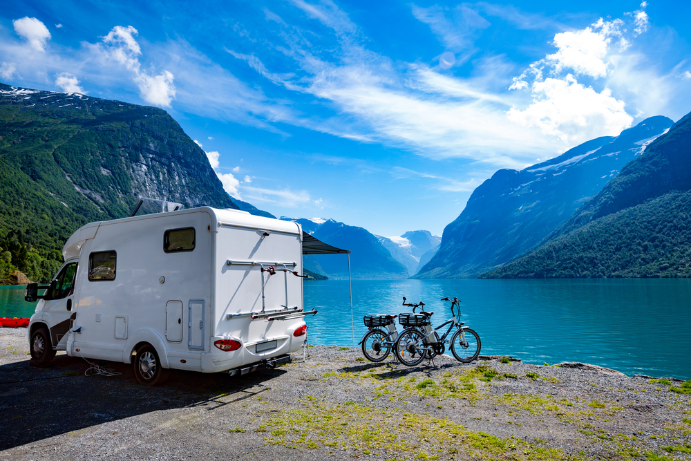 Family,Vacation,Travel,,Holiday,Trip,In,Motorhome,,Caravan,Car,Vacation.